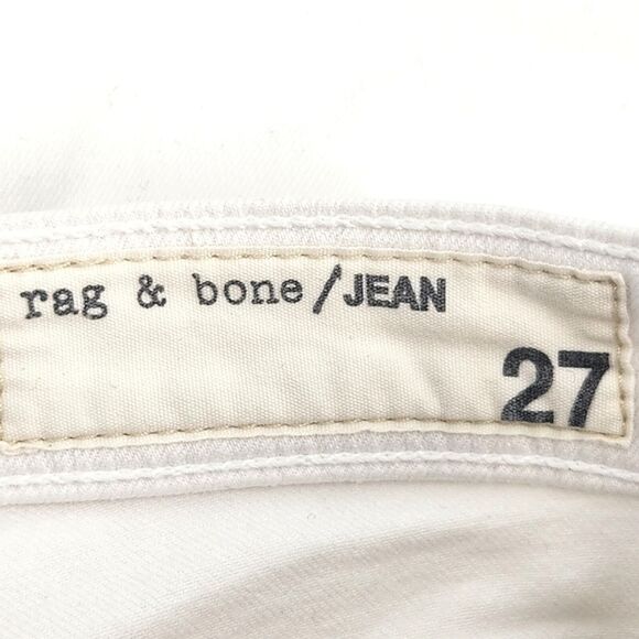 Rag & Bone Jeans 27 Womens White The Capri MidRise Skinny Denim - Picture 4 of 9